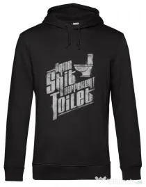 Hoodie barbat cu gluga Same shit Negru