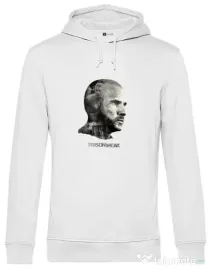 Hoodie barbat cu gluga Lincoln Alb
