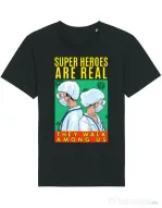 Tricou STANLEY STELLA barbat Real super heroes Negru