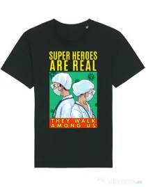 Tricou STANLEY STELLA barbat Real super heroes Negru