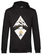 Hoodie barbat cu gluga Beauty night Negru