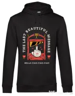 Hoodie barbat cu gluga The last message Negru