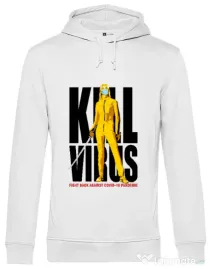 Hoodie barbat cu gluga Kill bill Alb
