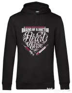 Hoodie barbat cu gluga Nurse practicioner Negru