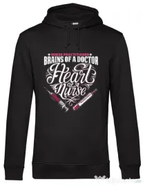 Hoodie barbat cu gluga Nurse practicioner Negru