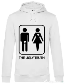 Hoodie Burlaci B&C The ugly truth Alb