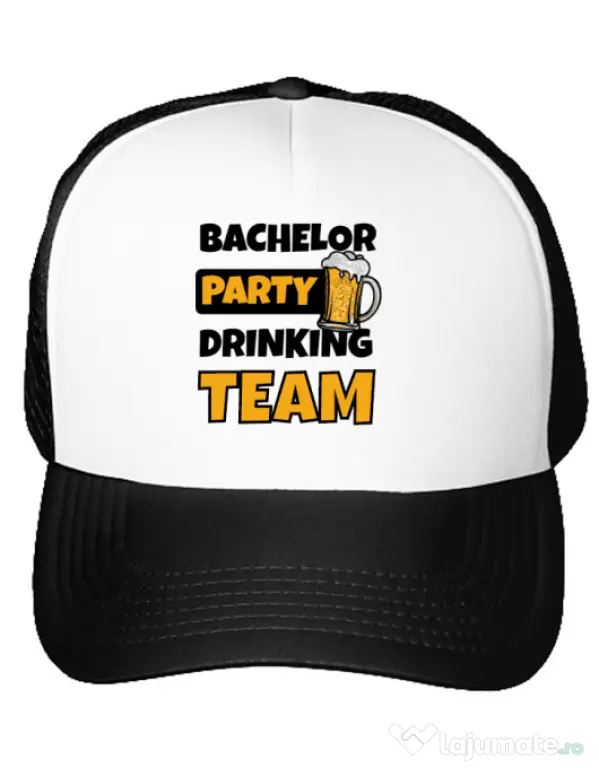 Sapca personalizata Petrecerea burlacilor Bachelor Party Alb