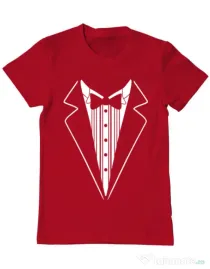 Tricou Mire ADLER Tuxedo Rosu