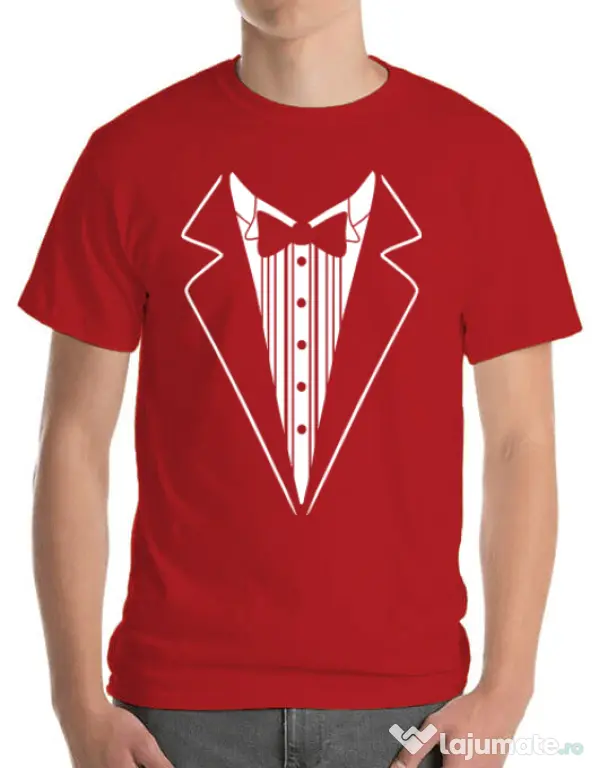 Tricou Mire ADLER Tuxedo Rosu