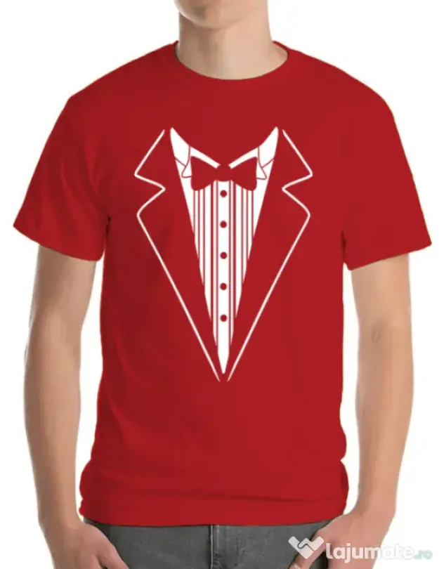 Tricou Mire ADLER Tuxedo Rosu