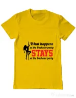 Tricou Petrecerea burlacilor ADLER Bachelor party Galben
