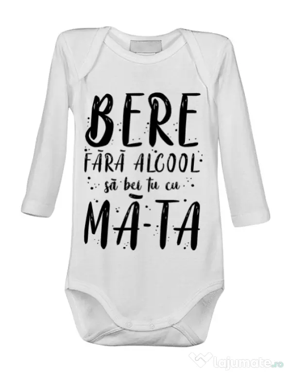 Baby body Bere fara alcool Alb