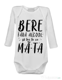 Baby body Bere fara alcool Alb