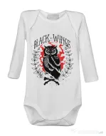 Baby body Black wings Alb