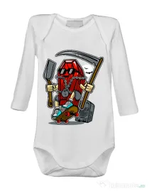 Baby body Coffin Skater Alb
