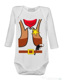 Baby body Cowboy Suit 1 Alb
