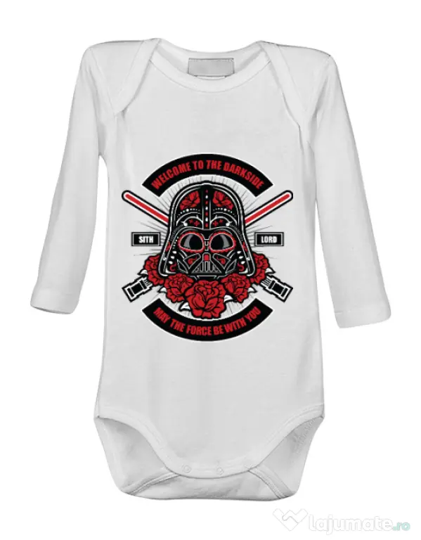 Baby body Darth Vader Sugar Skull Alb