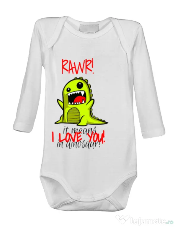 Baby body Rawr Alb