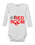 Baby body Red room Alb