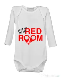 Baby body Red room Alb