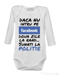 Baby body Sunati la politie Alb