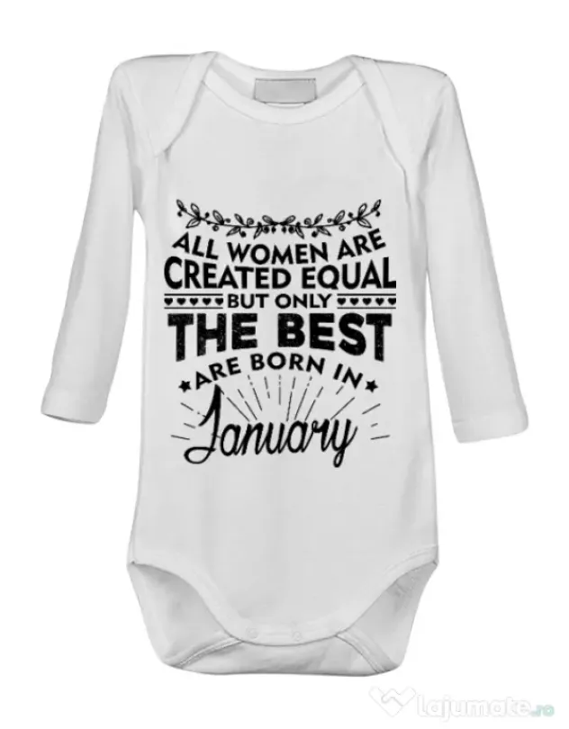 Baby body The best women are born in January Alb
