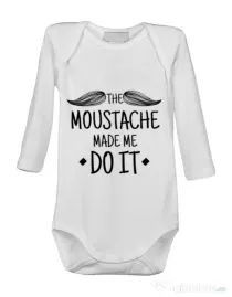 Baby body The moustache Alb