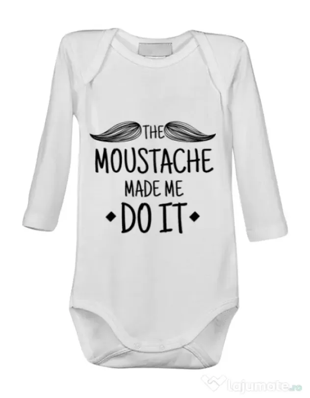 Baby body The moustache Alb