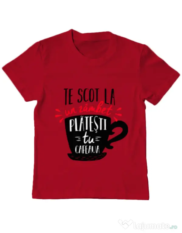 Tricou ADLER copil Te scot la un zambet Rosu