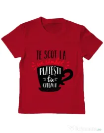 Tricou ADLER copil Te scot la un zambet Rosu