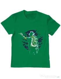 Tricou ADLER copil Zombie Pop Verde mediu