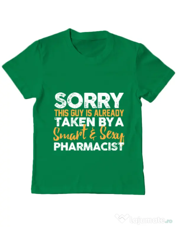 Tricou ADLER copil This guy is taken Verde mediu