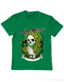 Tricou ADLER copil Holy death Verde mediu