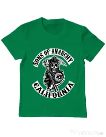 Tricou ADLER copil Sons of anarchy Verde mediu
