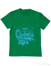 Tricou ADLER copil American customs Verde mediu