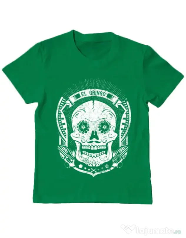 Tricou ADLER copil El gringo Verde mediu