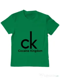 Tricou ADLER copil Cocaine kingdom Verde mediu