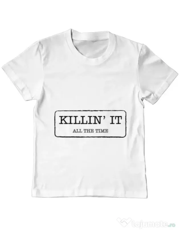 Tricou ADLER copil Killin it Alb