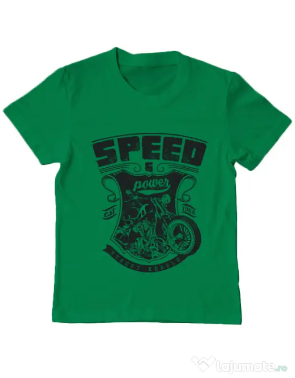 Tricou ADLER copil Speed and power Verde mediu