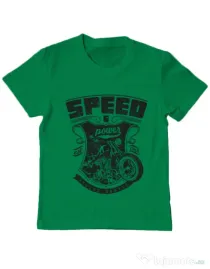 Tricou ADLER copil Speed and power Verde mediu
