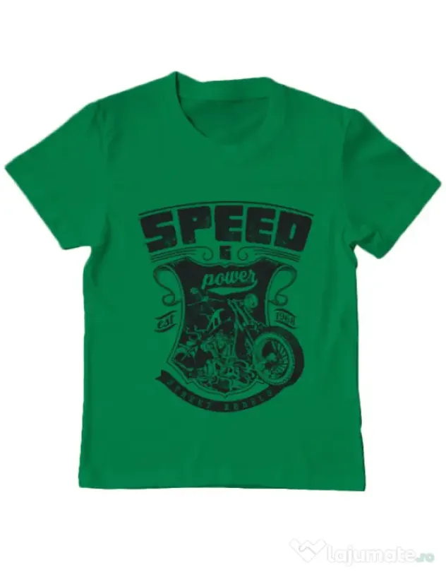 Tricou ADLER copil Speed and power Verde mediu