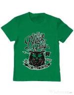 Tricou ADLER copil The black flag owl Verde mediu