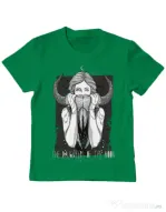 Tricou ADLER copil The Daughters Of The Moon Verde mediu
