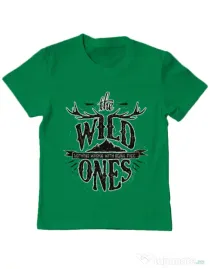 Tricou ADLER copil The Wild Ones Verde mediu