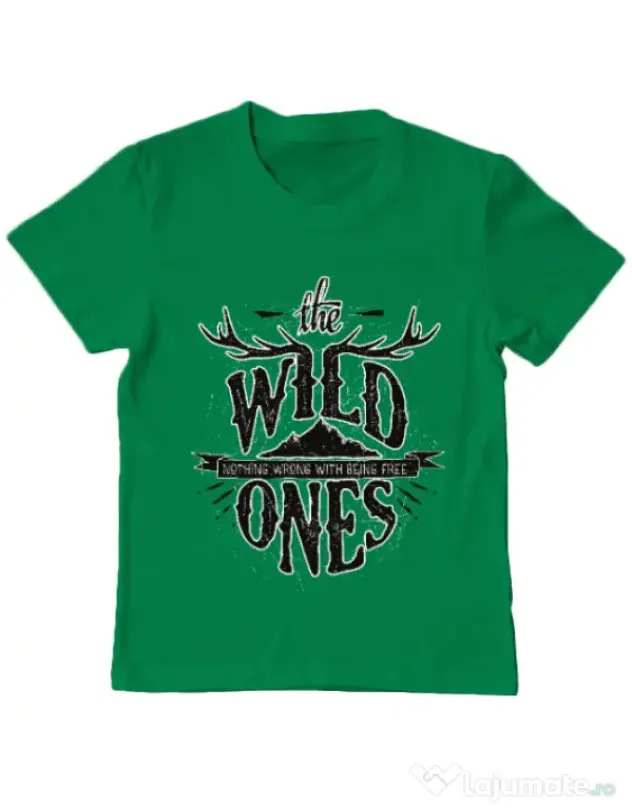 Tricou ADLER copil The Wild Ones Verde mediu