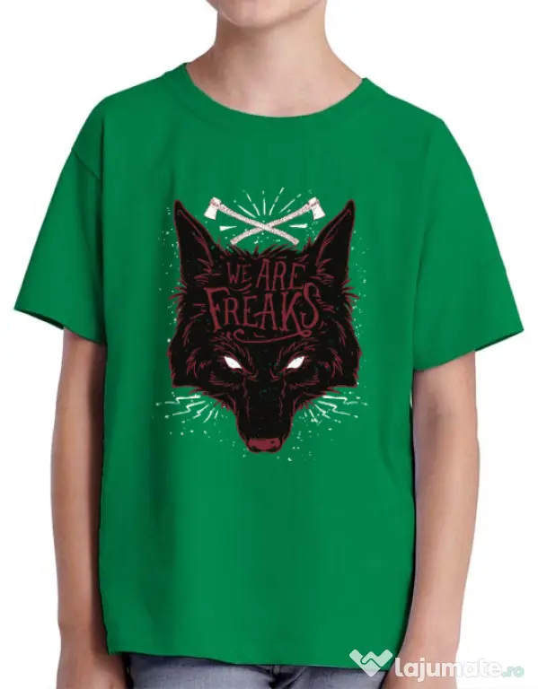 Tricou ADLER copil We are freaks Verde mediu