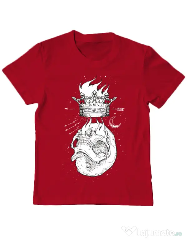 Tricou ADLER copil Flames Rosu