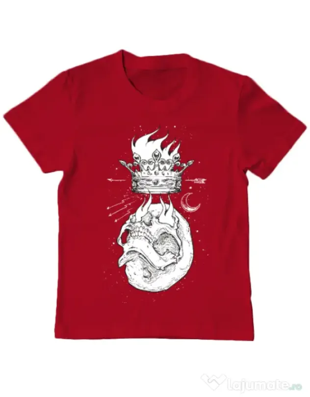 Tricou ADLER copil Flames Rosu