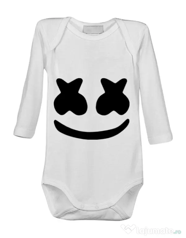 Baby body Marshmello Alb