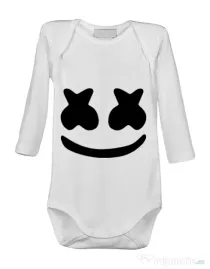 Baby body Marshmello Alb